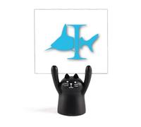 Attacks Around Shark Pillars Memo Holder Cartoon Black Cat Stand Decoration