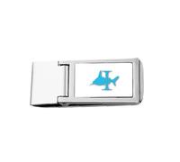 Attacks Around Shark Pillars Slim Money Clip Stainless Holder Pocket Wallet
