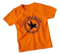 ATTAR APPAREL Camp Half Blood Kids T Shirt | Book Lover Greek Mythology | Halloween Party Costume | Boys Girls Birthday Gift #2 5-6 Yea Orange