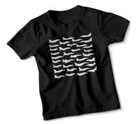ATTAR APPAREL Fighter Jets Vehicles Boys Kids T-Shirt Action Packed Military Aircraft Graphic Tee 7-8 Years Black