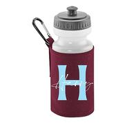 ATTAR APPAREL Personalised Text Back To School Kids Any Name Girls Boys Happy First Day At School Water Bottle And Holder Bag Back to School Supplies #BS Burgundy