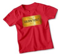 ATTAR APPAREL Willy Wonka Golden Ticket Funny Kids Tshirt Book Day Costume 9-11 Years
