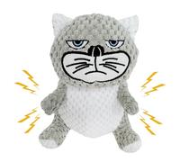 Attatoy Chonky Cat Dog Toy, Fat Cat Stuffed Squeaky Pet Toy Plush