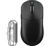 ATTCK Shark X8Plus 55g Superlight Wireless Gaming Mouse with 40K DPI,PAW 3395PRO Sensor, Broadcom BK52820 Chip,HUANO Switch,Web Driver,Tri-Mode Fit Large Hand Mice with RGB Cable -Black