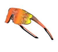 ATTCL Kids Teens Baseball Sunglasses Sports Lightweight UV400 Boys Girls Cycling Glasses Bike goggles XQ548 Orange Red