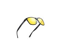 ATTCL Men's Night Driving Glasses Polarized Man Al-Mg Metal Frame Ultra Light (Night Glasse 8587)