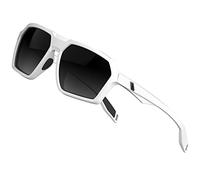 ATTCL Men's Polarized Sunglasses men Casual Sport glasses with UV Protection Hexagonal TR90 frame 2137 C6 White+grey