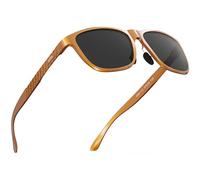ATTCL Men's Retro Driving Polarized Sunglasses Man Al-Mg Metal Frame Ultra Light UV400 CAT 3 CE 8587 Chenghong-Grey