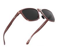 ATTCL Men's Retro Driving Polarized Sunglasses Man Al-Mg Metal Frame Ultra Light UV400 CAT 3 CE 8587 Zhushahong-Grey