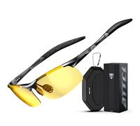 ATTCL Night Driving Glasses for Men - Yellow Lens Reduces Glare, Improves Night Vision for Safer Nighttime Driving Sunglasses 8177 Yeshi