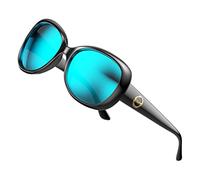 ATTCL Womens Classic Polarized Sunglasses for Women Trendy Oversized Sunglass with UV Protection 3011 C2 Black+blue
