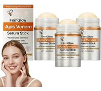 ATTDX FirmGlow Apis Venom Serum Stick, Advanced Firming and Wrinkle Reducing Cream, ATTDX Ultra Firming Skin Cream, Improves Skin Sagging, Natural Essence Stick Suitable for All Skin Types (3 Pieces)