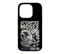 Attempted Moses Water Said No Retro Christian Faith Humor Case for iPhone 14 Pro