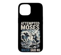 Attempted Moses Water Said No Retro Christian Faith Humor Case for iPhone 15