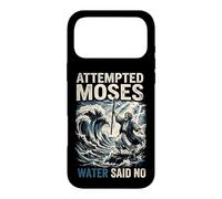 Attempted Moses Water Said No Retro Christian Faith Humor Case for iPhone 17 Pro Max