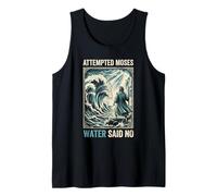 Attempted Moses Water Said No Retro Christian Faith Humor Tank Top