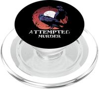 Attempted Murder Design For Literary Reader And Writers PopSockets PopGrip for MagSafe