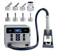 ATTEN ST-862D Hot Air Rework Station, 1000W Hot Air Gun Soldering Station, Intelligent Digital Display Fast Desoldering, BGA Rework Station Automatic Sleep Repair Tool for PCB Chip Soldering(8 Nozzle)