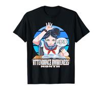 Attendance Awareness Month Student Teenage Girl School T-Shirt