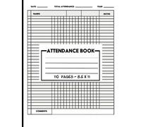 Attendance Book: Attendance Book For Church | Activity Book For Church: Attendance Tracking for Teachers, Workers, Children, Visitors, Members | 110 Pages