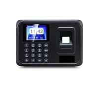Attendance Machine, A01 Biometric Attendance System USB Fingerprint Reader Time Clock Employee Control Machine Electronic Device Spanish Spain(English)