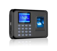 Attendance Machine, Biometric Fingerprint Password Attendance Machine Multi-language With 2.4 Inch LCD Screen Employee Management Time Clock