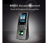 Attendance Time Clocks, BM10 Biometric Facial Face Fingerprint Access Control Time Attendance Machine Electric Sensor Code System Door Lock(With WIFI version)