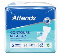 Attends - Contours regular 6 - Incontinence Pads - 1 pack of 35