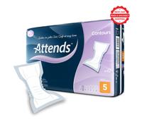 Attends Contours Regular 5 Anatomically Shaped Incontinence Pads - 1 Pack of 42