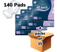 Attends Contours Regular 6 , 4 Packs Of 35 , 140 Incontinence Pads 201251