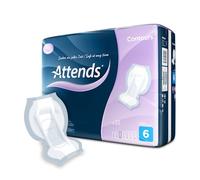 Attends Contours Regular 6 - Large Shaped Incontinence Pads (Pack of 35 Incontinence Pads)