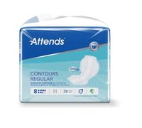Attends Contours Regular 8 Pads - 28 Pack