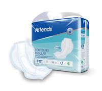 112 x Attends Contours Regular 8 Incontinence Pads | 4 Packs of 28 | Multi Pack