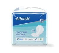 Attends Contours Sanitary Pads Size 10 Regular (Pack of 21) 205532