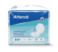 Attends Contours Sanitary Pads Size 8 Regular (Pack of 28) 201299