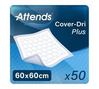 Attends Cover Dri Plus 60x60 (731ml) 50 Pack Incontinence Protection