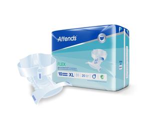 Attends Flex 10 Adult Incontinence Belted Brief Size Extra Large 1 x Pack of 20