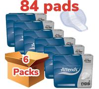 Attends For Men Level 4 Or Shield 4 , 6 Packs Of 14 ,84 Incontinence Pads 32207