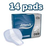 2 X Attends For Men 3 (599ml) 2 Packs Of 14 Pack Incontinence Aid Pads For Men