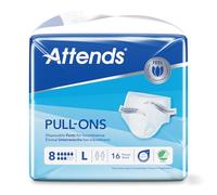 Attends Pull Ons 8 Large 3 Packs Of 16 Adult Nappies Pull Up 348 Pants Slips 8L