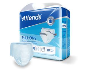 Attends Pull Ons Adult Incontinence Pants Number 6 Size Medium 4 x Packs of 18