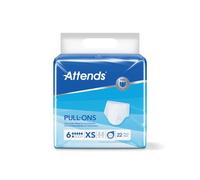 Attends Pull-Ons Incontinence Pants Size 6XS x4 Pack of 22 35954