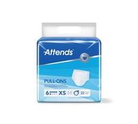 Adult Nappies Incontinence Pull up Pants ATTENDS 6XS EXTRA SMALL x 22