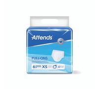 Adult Nappies Incontinence Pull up Pants ATTENDS 6XS EXTRA SMALL x 22