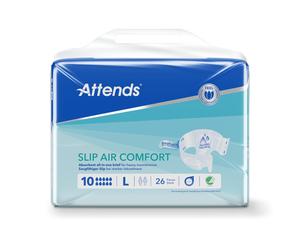 Attends Slip Air Comfort 10 Large - All In One Diaper / Slip - 1 x Pack of 26