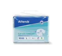 Attends Slip Air Comfort Nappies Size 10L x3 Pack of 26 37790