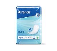 34 x Attends Soft 7 | High Absorbency | Unisex Incontinence Pads | 1 Pack of 34
