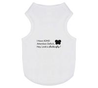 'Attention Deficit... Hey, a Butterfly' Pet Dog/Cat T-Shirt (PT00142761)