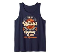 Attention Deficit Hyperactivity Disorder ADHD Awareness Tank Top, Men, Navy Blue, Small