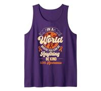 Attention Deficit Hyperactivity Disorder ADHD Awareness Tank Top, Men, Purple, Medium